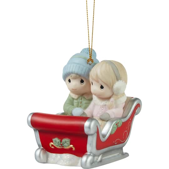 Precious Moments 3.5&#x22; A Cozy Ride By Your Side Porcelain Ornament